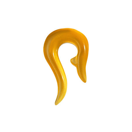 Expander do ucha kmeňový symbol 3mm, oranžová
