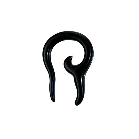 Expander do ucha špirálový roh 2,5mm, čierna