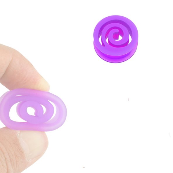 Flexibilný plug špirála rôzne farby 15mm, fialová