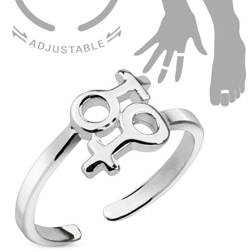 Nastaviteľný prsteň - Symbol ženy