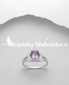 Luxusný strieborný prsteň - Ametyst fialový polodrahokam