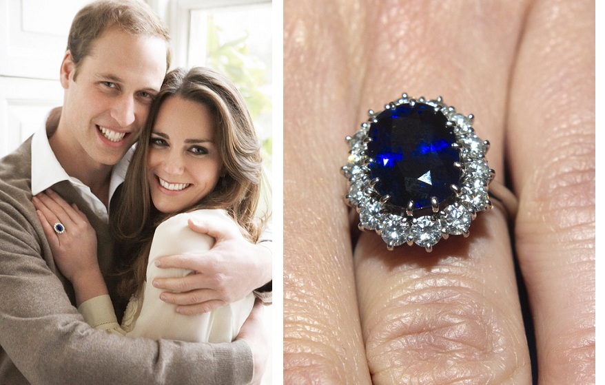 Kate Middleton a jej zásnubný prsteň