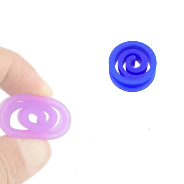 Flexibilný plug špirála rôzne farby 15mm, modrá