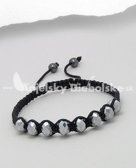 Shamballa náramok 8 hematitových kameňov