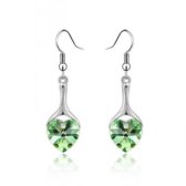 Zelené náušnice Swarovski