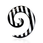 Expander do ucha zebra 5mm