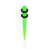 Farebný taper s dvoma gumičkami /26mm/, zelená