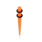 Farebný taper s dvoma gumičkami /30mm/, oranžová