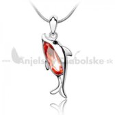 Swarovski prívesok - oranžový delfín