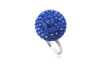 Swarovski prsteň modrá guľa