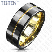Tisten prsteň - čierno-zlatý